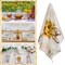 Bencailor 6 Pcs Sunflower Kitchen Towels Decorative Sets Dish Towels Absorbent Fast Drying Hand Tea Vintage Hanging Reusable Cleaning Dishcloths for Cooking Farmhouse Bathroom Accessory